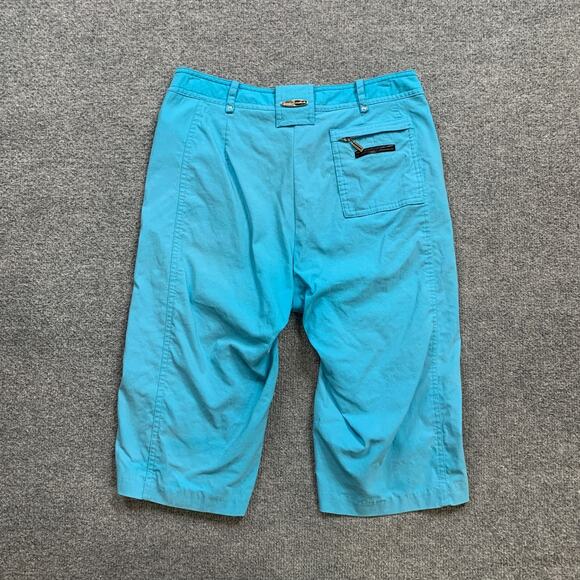 Jamie Sadock Shorts Women 6 Bright Blue Clam Diggers Retro Golf Zip Pocket *READ - Picture 7 of 9